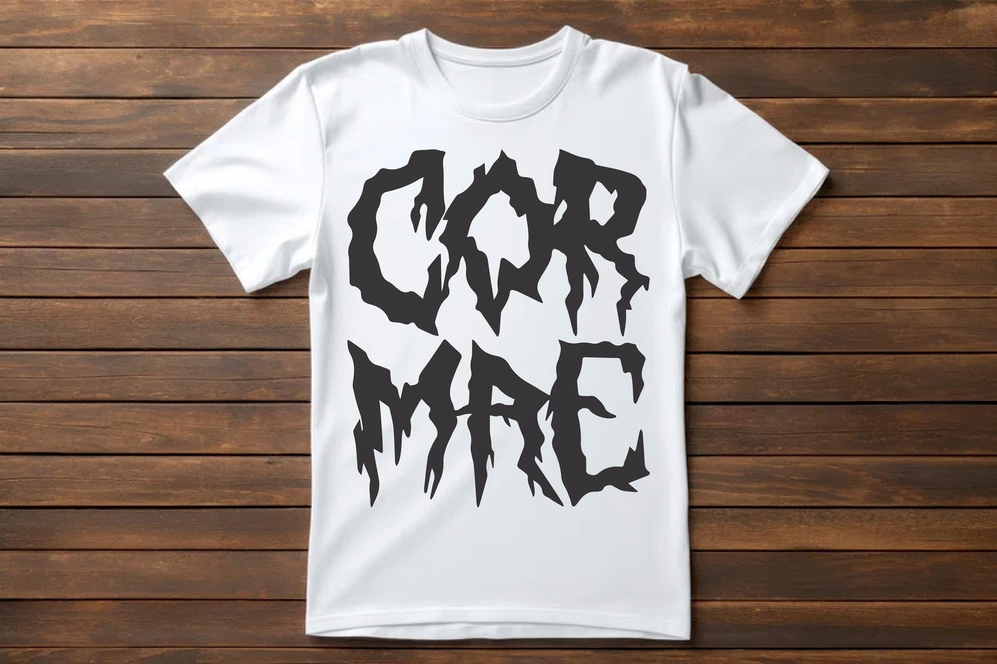 Metal AF Logo Shirt: White